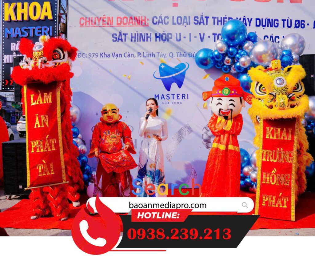 Múa lân khai trương chuyên nghiệp