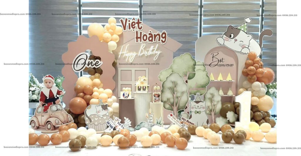 Dịch vụ báo giá trang trí sinh nhật tận nơi cho bé