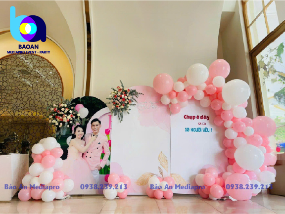 Trang trí backdrop đám cưới