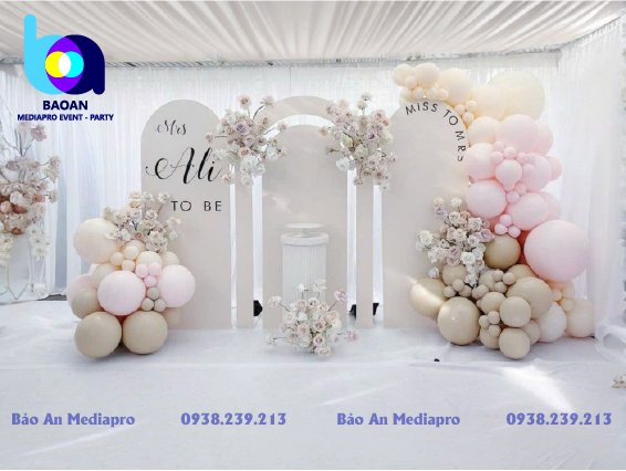 Trang trí backdrop đám cưới