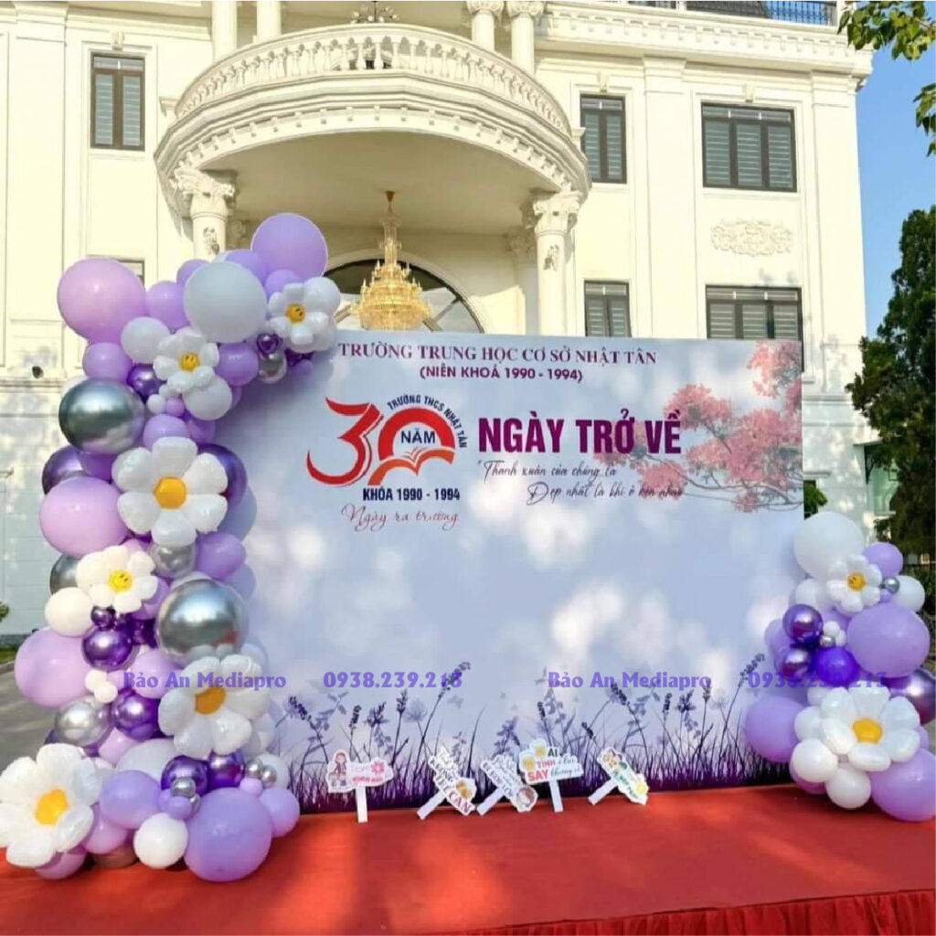 Trang Trí Background Họp Lớp