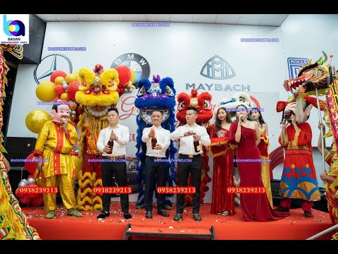 múa lân khai trương gara ô tô sài gòn